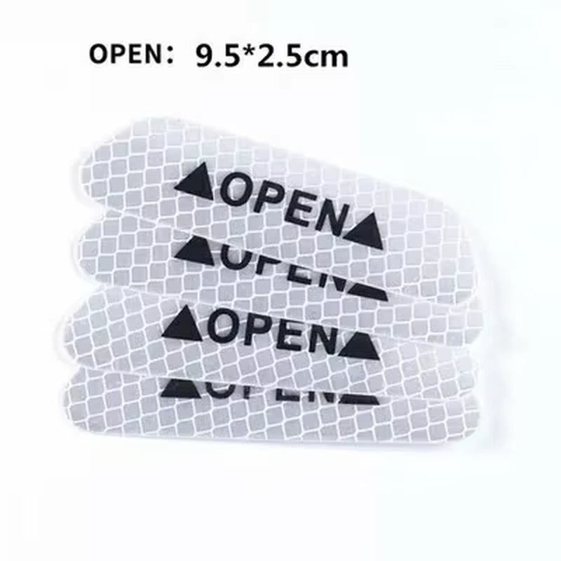Enhance Your Ride with 4PCS Reflective Warning Stickers for Car Eyebrows – Stylish and Safe Diamond Wheel Design!