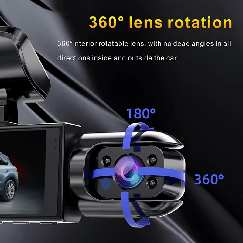 Experience Ultimate Road Safety with Our 1080P Dual Camera WiFi Dash Cam - Complete with Essential Black Box Accessories