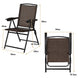 Elevate Your Outdoor Gatherings with Our Stylish Set of 4 Adjustable Folding Chairs!