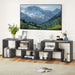 Elevate Your Home with Our Stylish 3-Piece Adjustable TV Stand for TVs Up to 49" - Versatile Design in Black, White, Coffee, or Grey