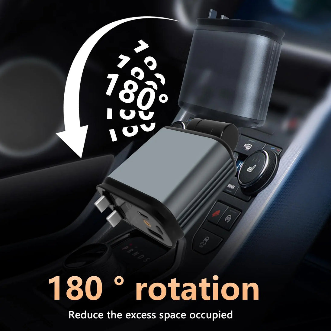 Transform Your Drive: 4-In-1 66W Retractable Car Charger with Star Projector Night Light & LED Ceiling Lights - Perfect for iPhone & Samsung!