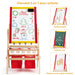Éveillez la créativité de vos enfants avec notre Chevalet 3 En 1 : Tableau magnétique, rouleau de papier et plus encore ! Dimensions idéales pour des heures de plaisir artistique !