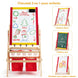 Éveillez la créativité de vos enfants avec notre Chevalet 3 En 1 : Tableau magnétique, rouleau de papier et plus encore ! Dimensions idéales pour des heures de plaisir artistique !