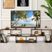 Elevate Your Home with Our Stylish 3-Piece Adjustable TV Stand for TVs Up to 49" - Versatile Design in Black, White, Coffee, or Grey