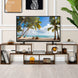 Elevate Your Home with Our Stylish 3-Piece Adjustable TV Stand for TVs Up to 49" - Versatile Design in Black, White, Coffee, or Grey
