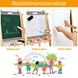 Tableau d'Art 3-en-1 Réglable pour Enfants - Stimulez la Créativité avec un Chevalet Pratique et Coloré pour les Petits Artistes