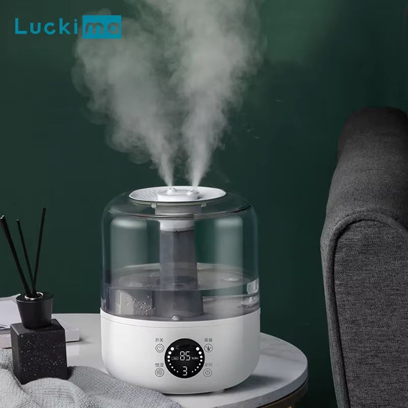 Smart Air Humidifier 3000ML - Double Mist Aroma Diffuser with Remote Control & Timer for Home and Office