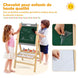 Tableau d'Art 3-en-1 Réglable pour Enfants - Stimulez la Créativité avec un Chevalet Pratique et Coloré pour les Petits Artistes